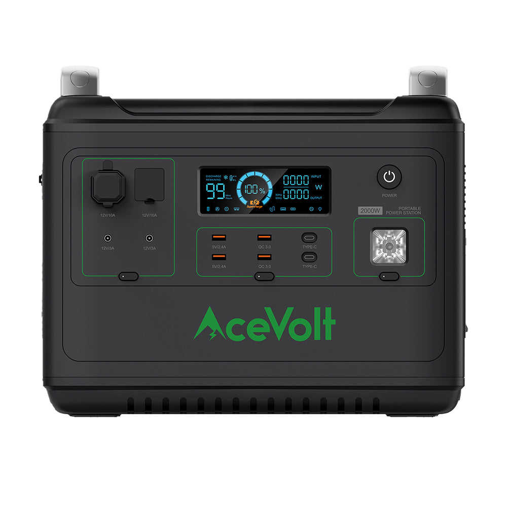 AceVolt Campower 2000 solar-powered generator for camping