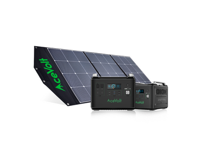 Acevolt Solar generator(2000W+100/200 Solar panel)
